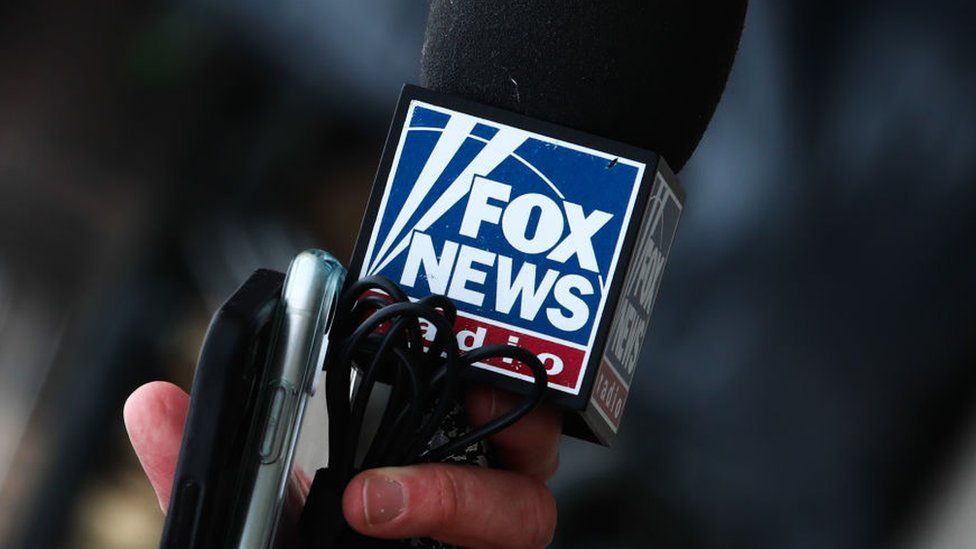 A Fox News microphone